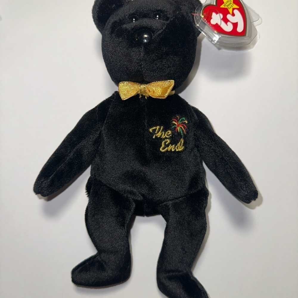 Ty Beanie Babies The End 1999 Y2k Millennium Teddy Bear Rare Tag Errors